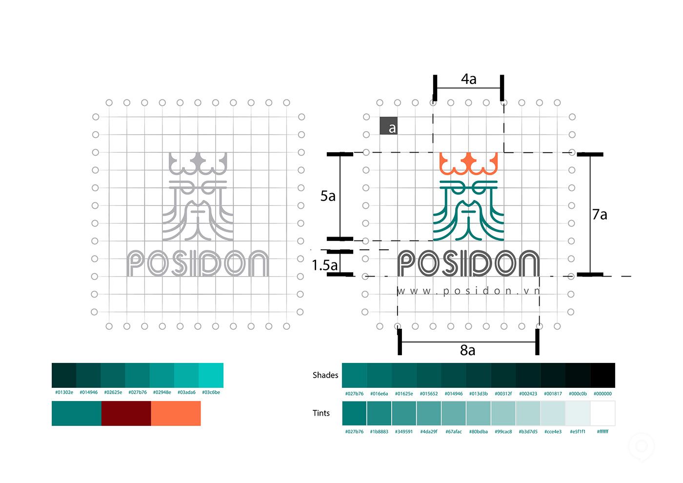 越南POSIDON咖啡馆品牌设计欣赏(图2)